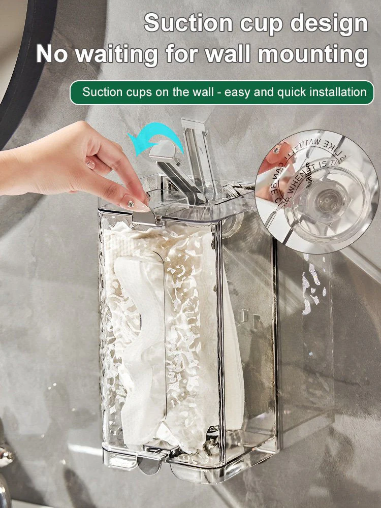 Self-contained Suction Cup Corrugated Wall Organizer - Image 4