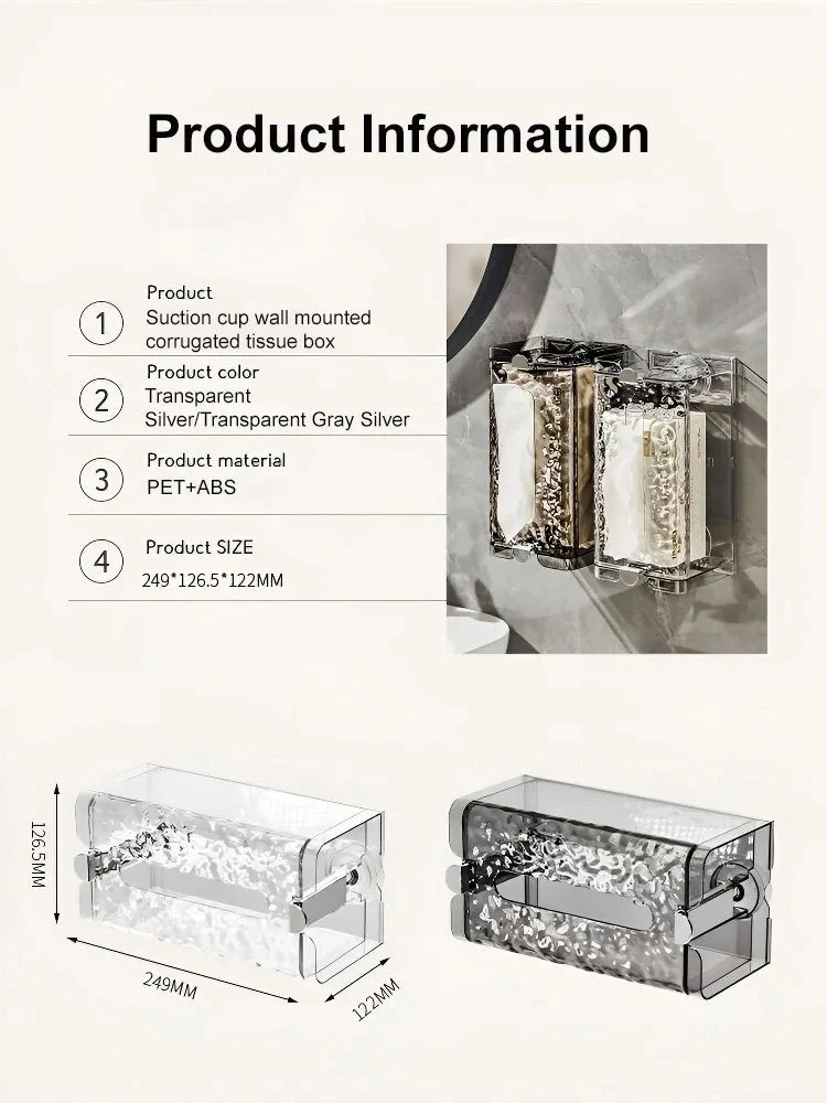 Self-contained Suction Cup Corrugated Wall Organizer - Image 9