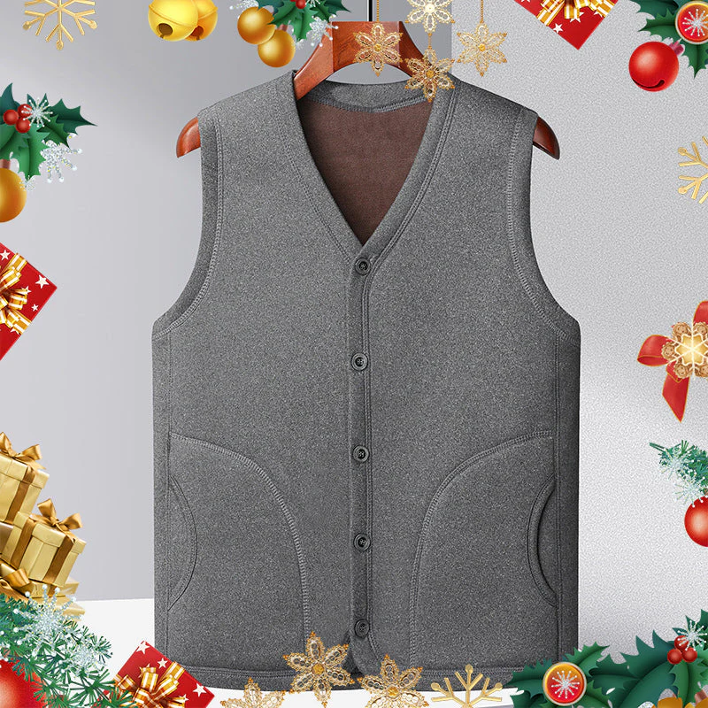 [warm gift] Men’s Winter Fleece Padded Insulation Vest - Image 8