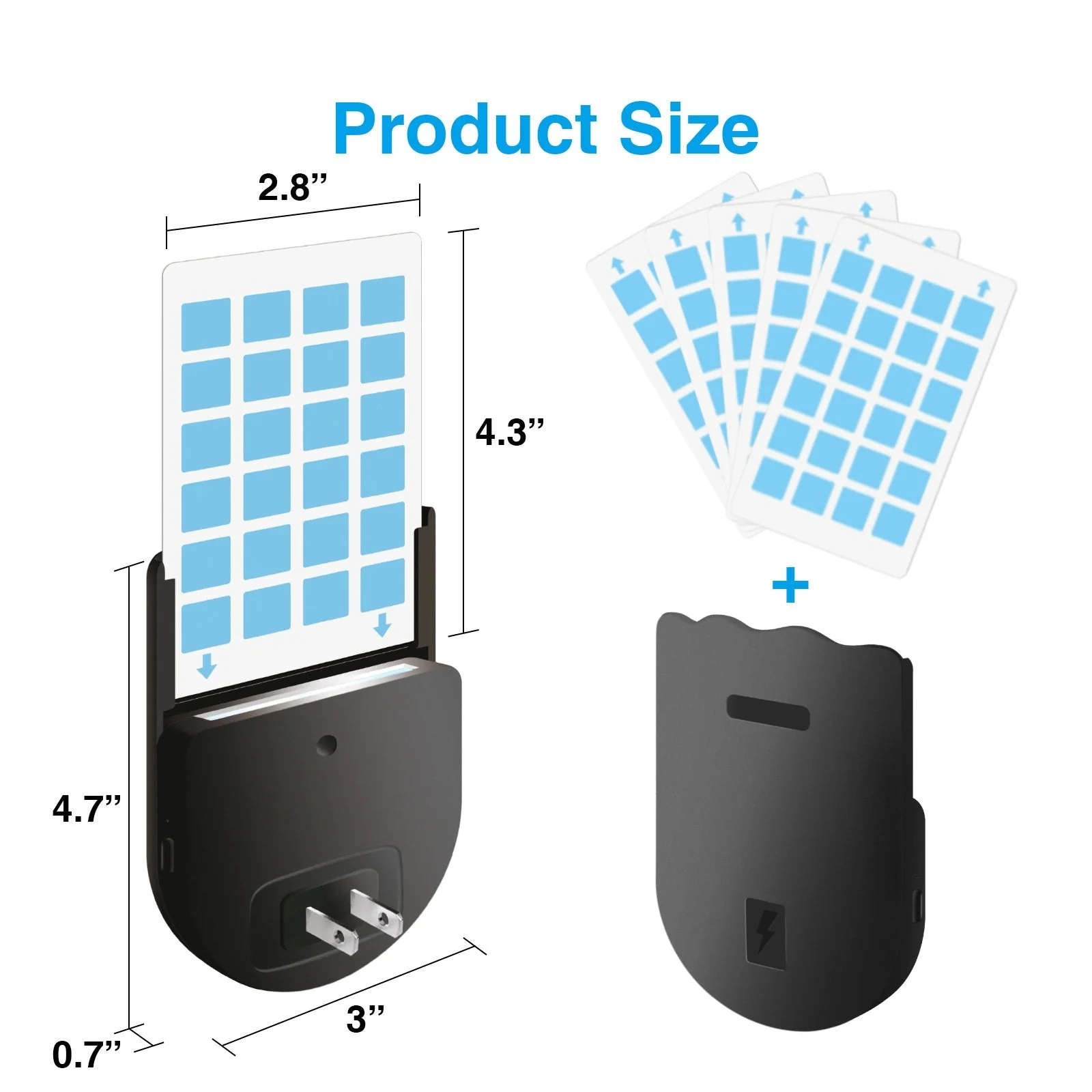 (1 Device + 5 Refills)Fruit Fly Traps for Indoors,Gnat Traps for House Indoor Plug-in Light for Flies - Image 9