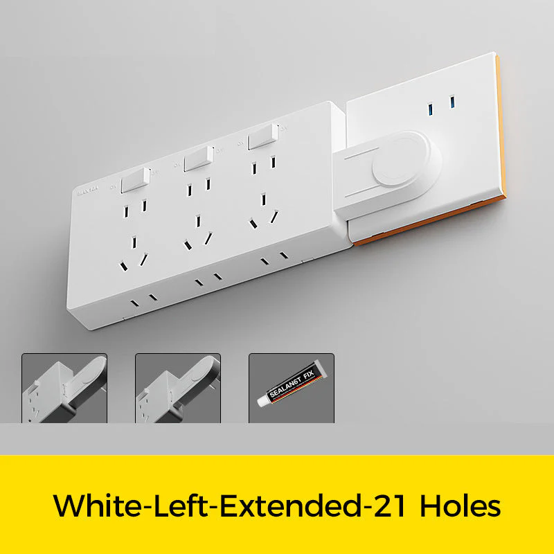 Wall Multi-Plug Outlet Extender with Separate Switches - Image 10