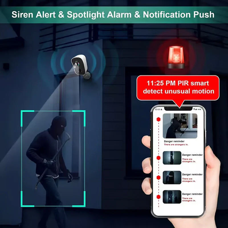 Wireless 1080P Outdoor WiFi Home Security Camera - Image 4