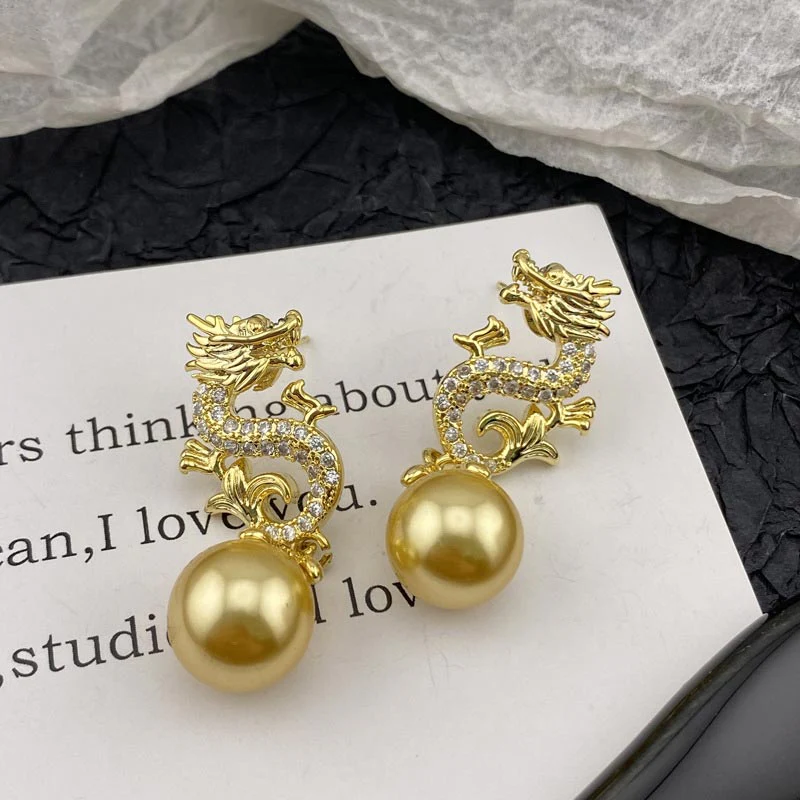 Dragon Hanging Bead Earrings -- （Have one's wishes come true！） - Image 13
