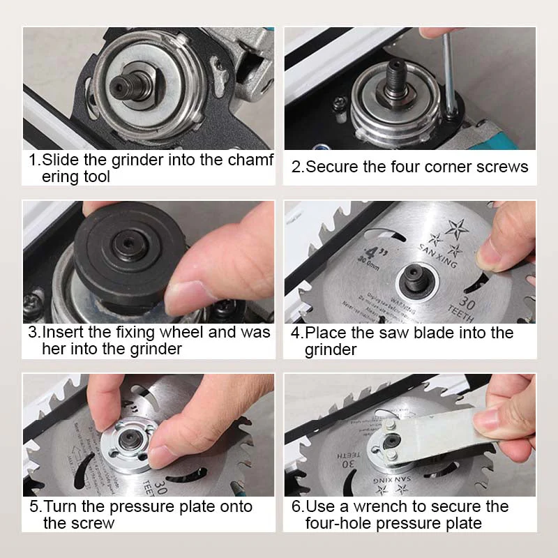 Angle Grinder Stand for Tile 45°Chamfer Cutting - Image 7